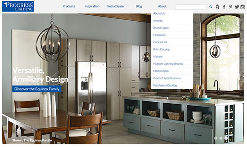 Progress Lighting Launches Updated Website