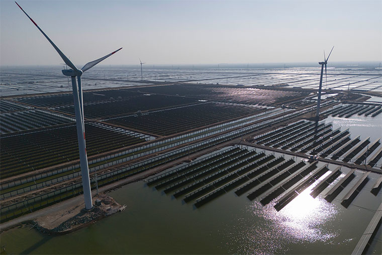 China Built Out Record Amount of Wind and Solar Power in 2024