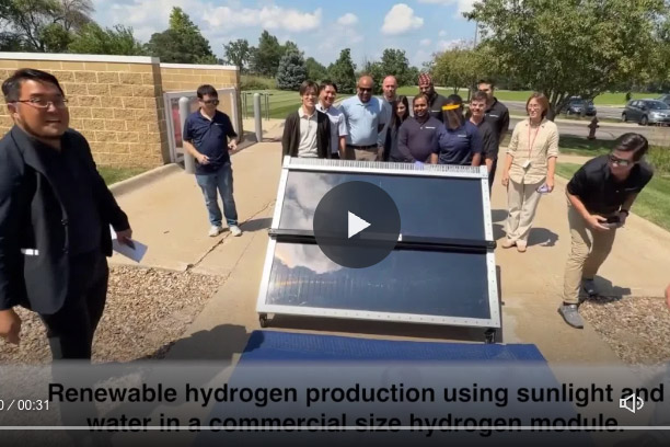 SunHydrogen Demonstrates Commercial-Size Hydrogen Module